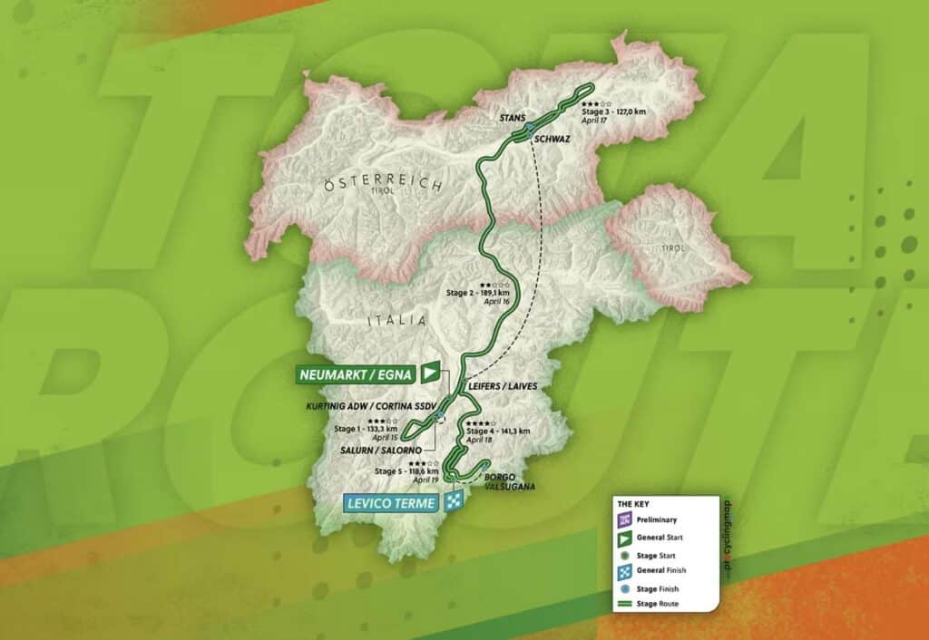 , Tour des Alpes 2024 : Parcours détaillé